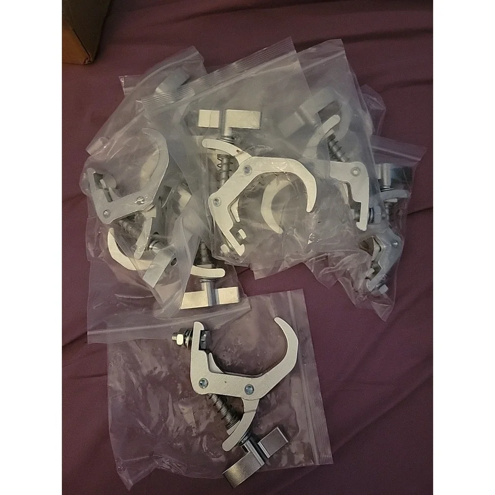 10pc/truss 40-60mm foldable clamps 100KG adjustable moving head 75-120mm bracket